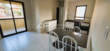 Apartamento 1 dormitório-Prédio c/ lazer a 200m da praia - J. Aruan