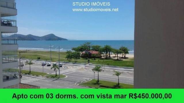 Apartamento em Caraguatatuba, frente mar com linda vista