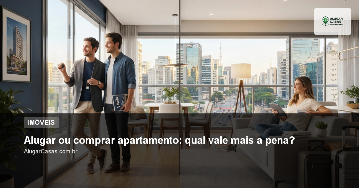 Alugar ou comprar apartamento: qual vale mais a pena?