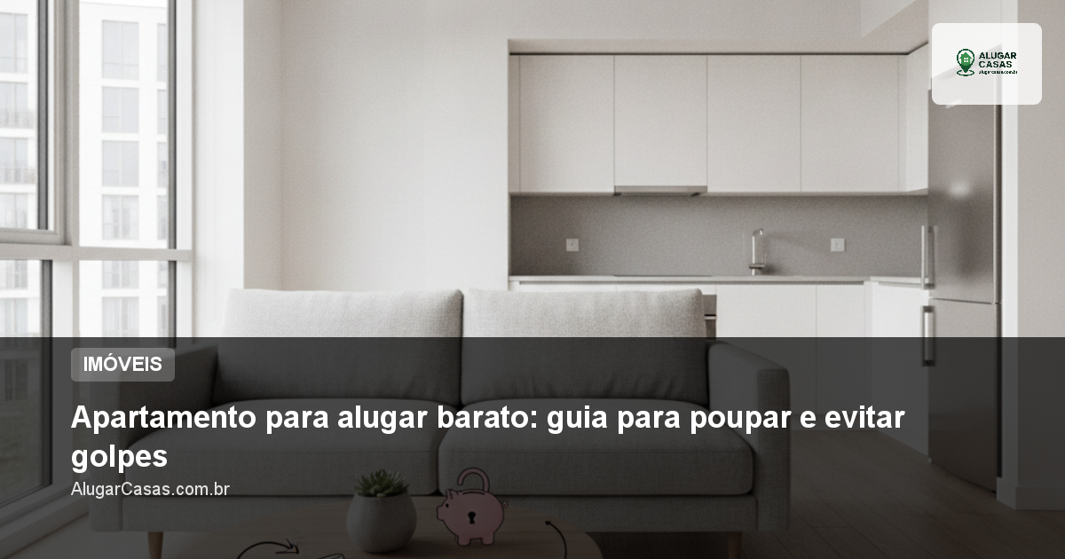 Apartamento para alugar barato: guia para poupar e evitar golpes