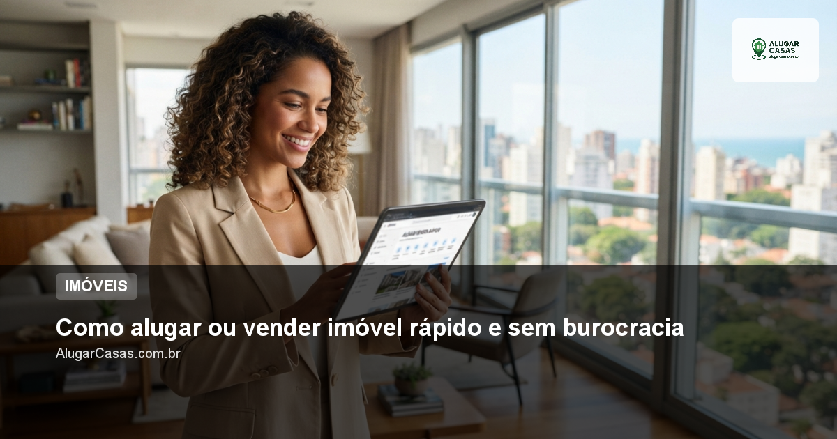 Como alugar ou vender imóvel rápido e sem burocracia