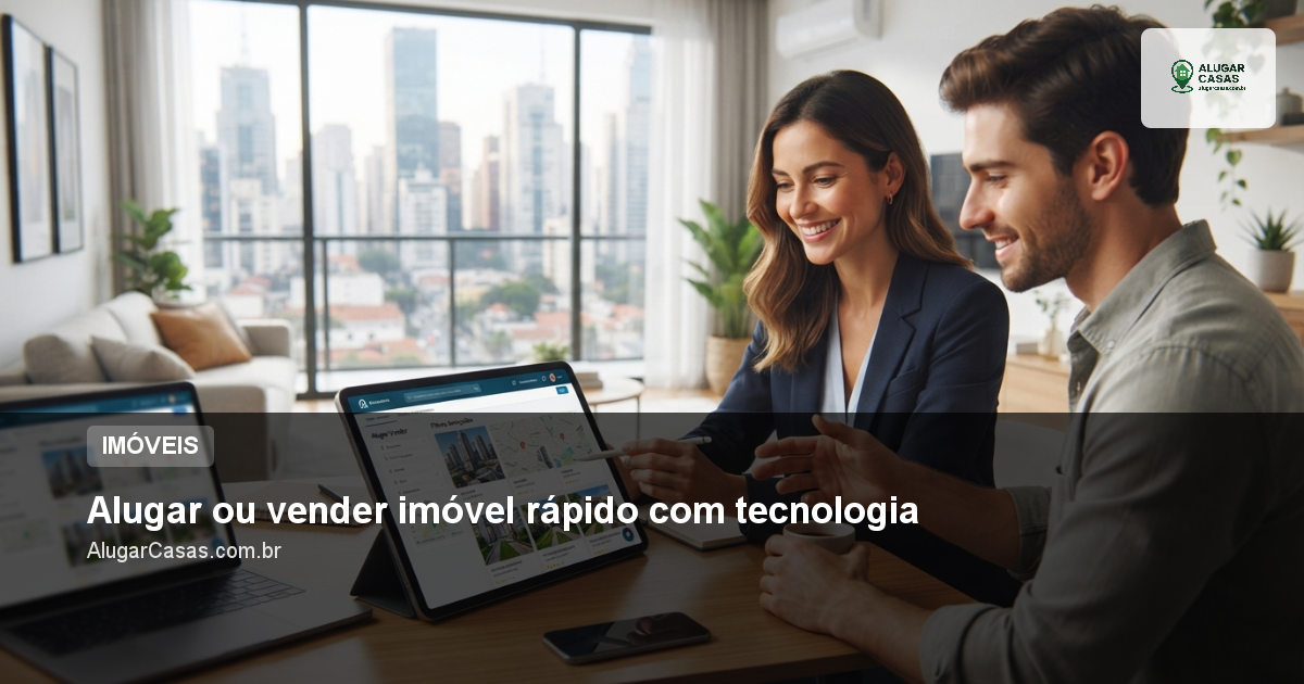 Alugar ou vender imóvel rápido com tecnologia