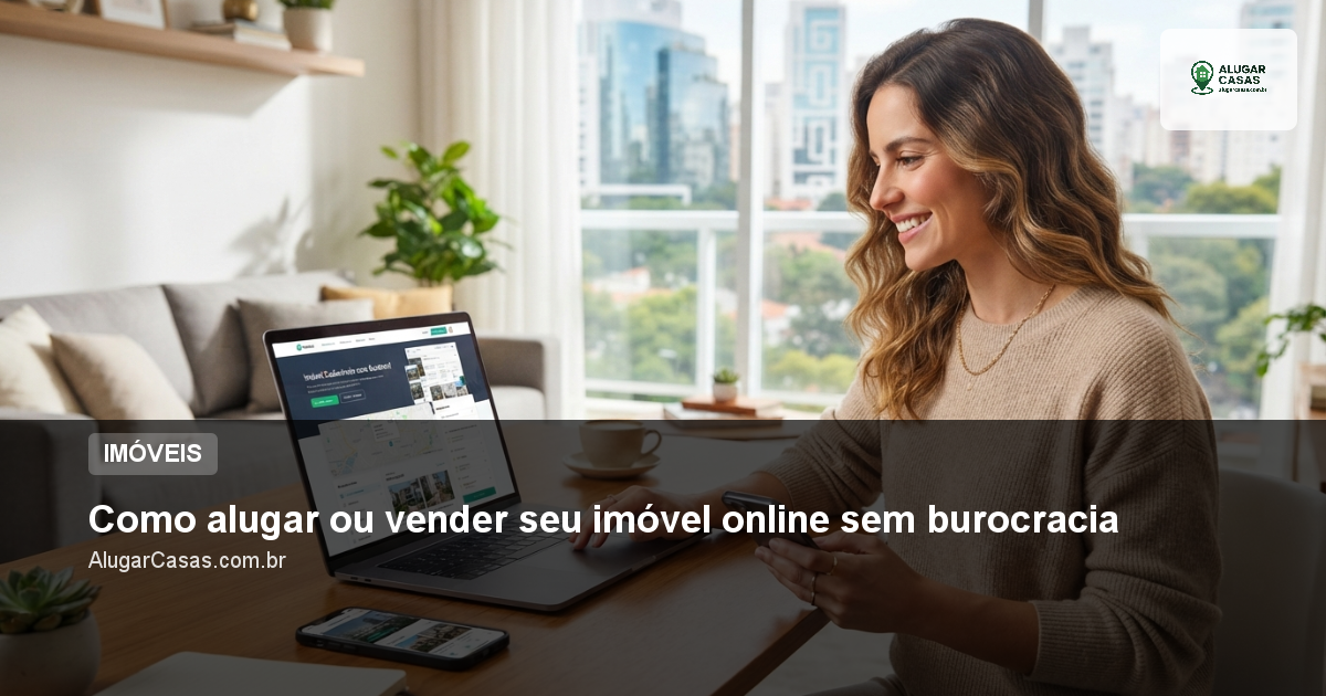 Como alugar ou vender seu imóvel online sem burocracia