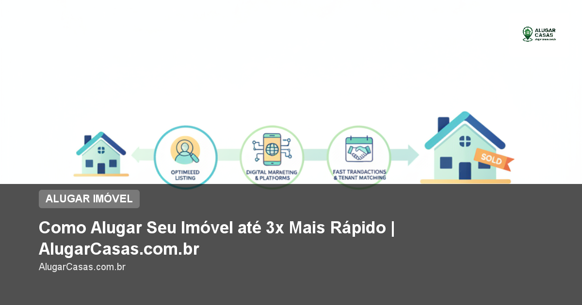 Como Alugar Seu Imóvel até 3x Mais Rápido | AlugarCasas.com.br