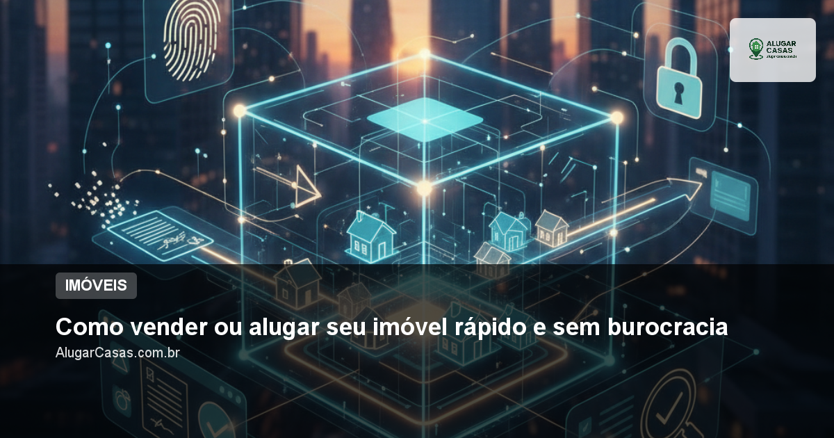 Como vender ou alugar seu imóvel rápido e sem burocracia