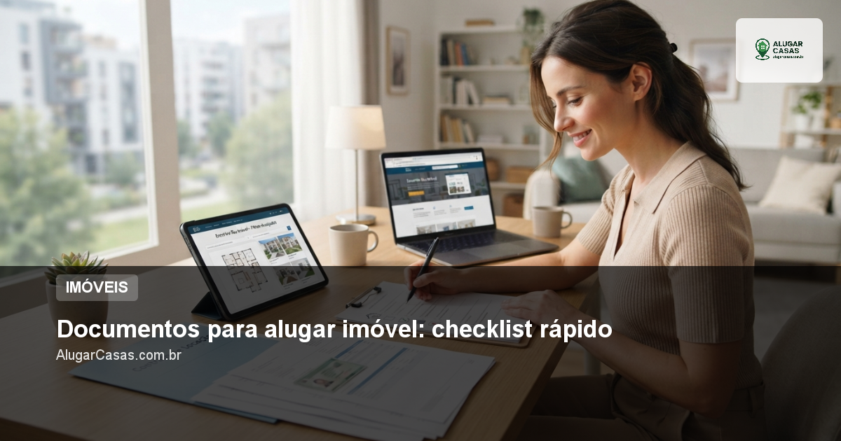 Documentos para alugar imóvel: checklist rápido