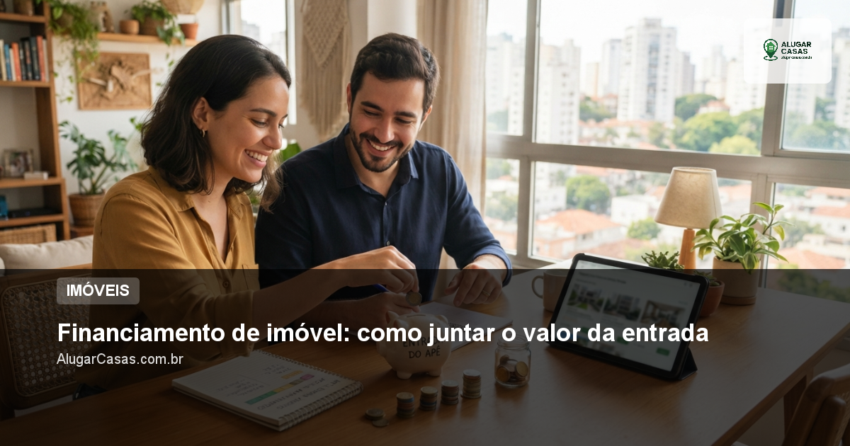 Financiamento de imóvel: como juntar o valor da entrada