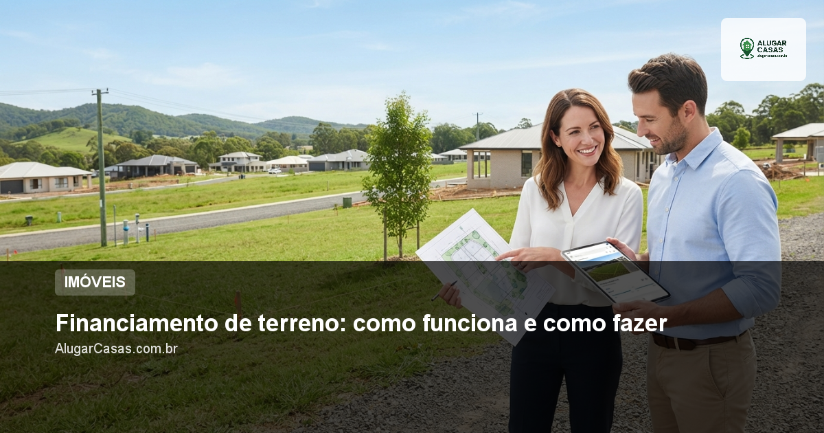 Financiamento de terreno: como funciona e como fazer