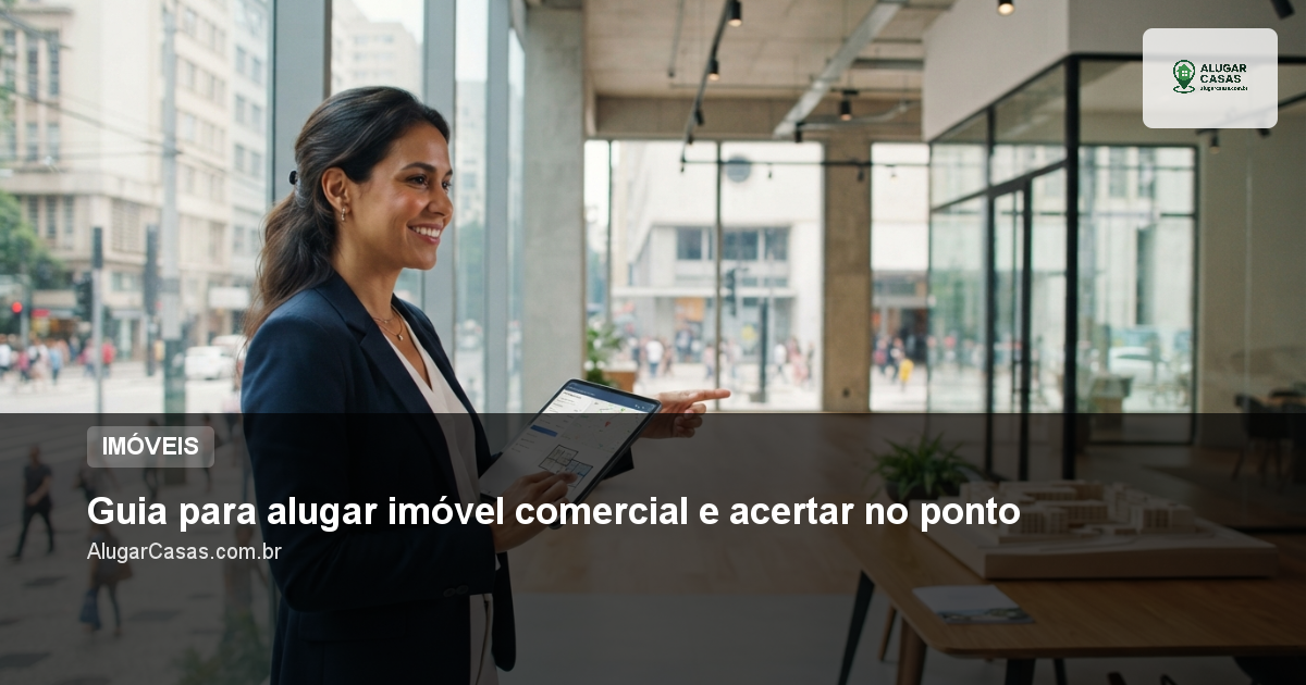 Guia para alugar imóvel comercial e acertar no ponto