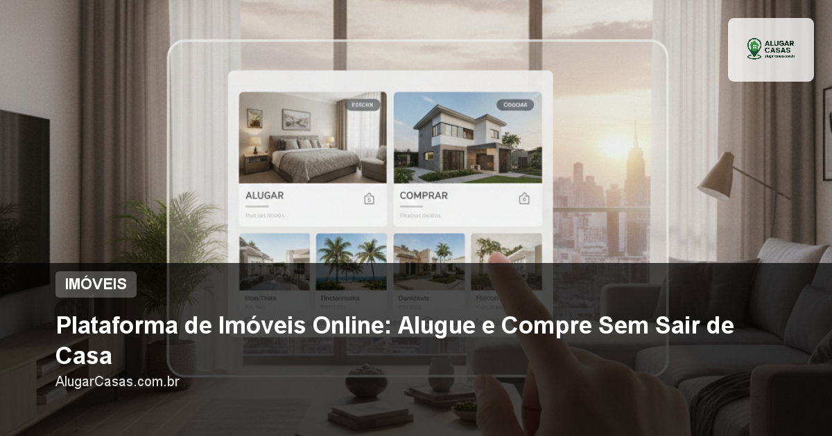Plataforma de Imóveis Online: Alugue e Compre Sem Sair de Casa