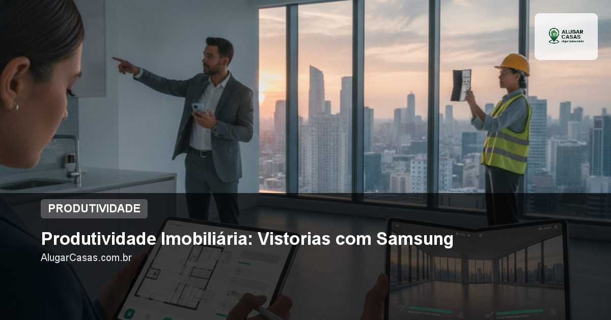 Produtividade Imobiliária: Vistorias com Samsung